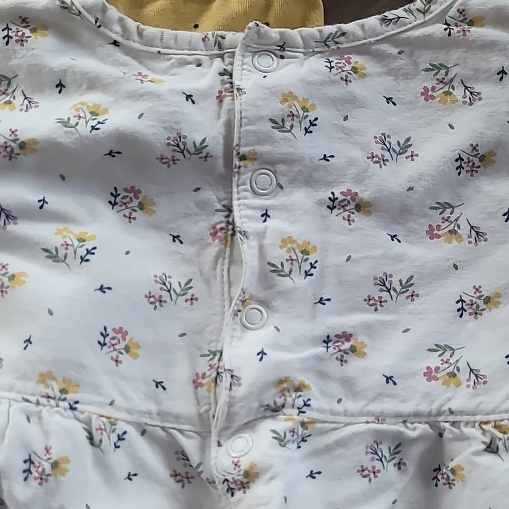 Carter's Matching Set Pants and Tunic Top, 3T, Yellow, Polka-Dots, Cream, Floral